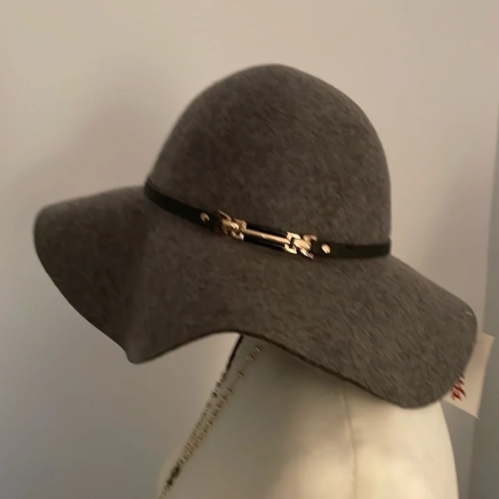 Women’s House of Harlow grey felt wide brimmed hat - Picture 1 of 3